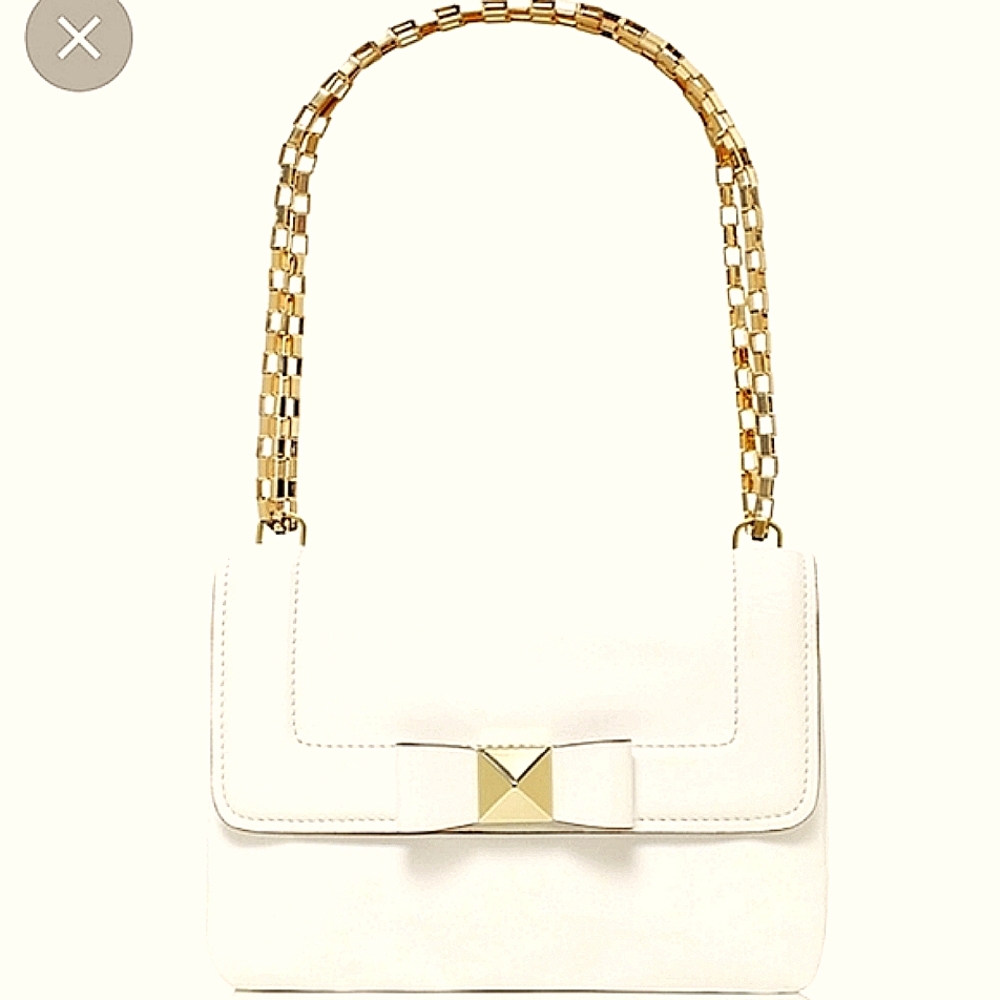 "KATE SPADE JUSTINE BOW TERRACE LEATHER CROSSBODY BAG